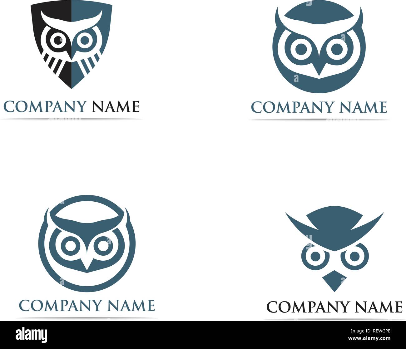 Owl logo bird vector Stock Vector Image & Art - Alamy