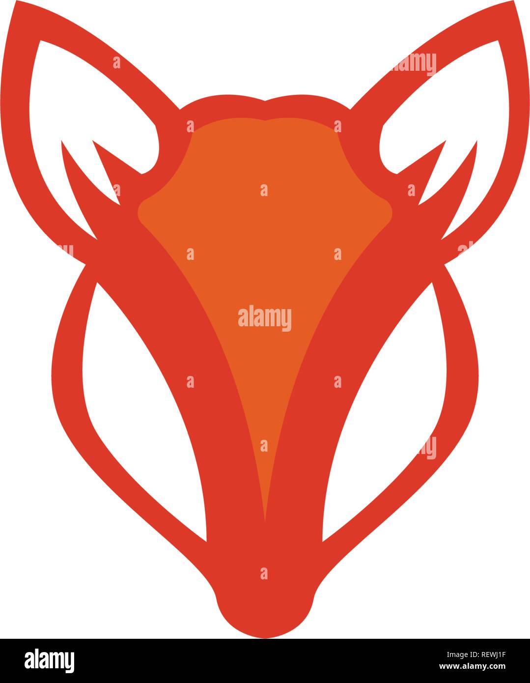 Fox logo vector template Stock Vector