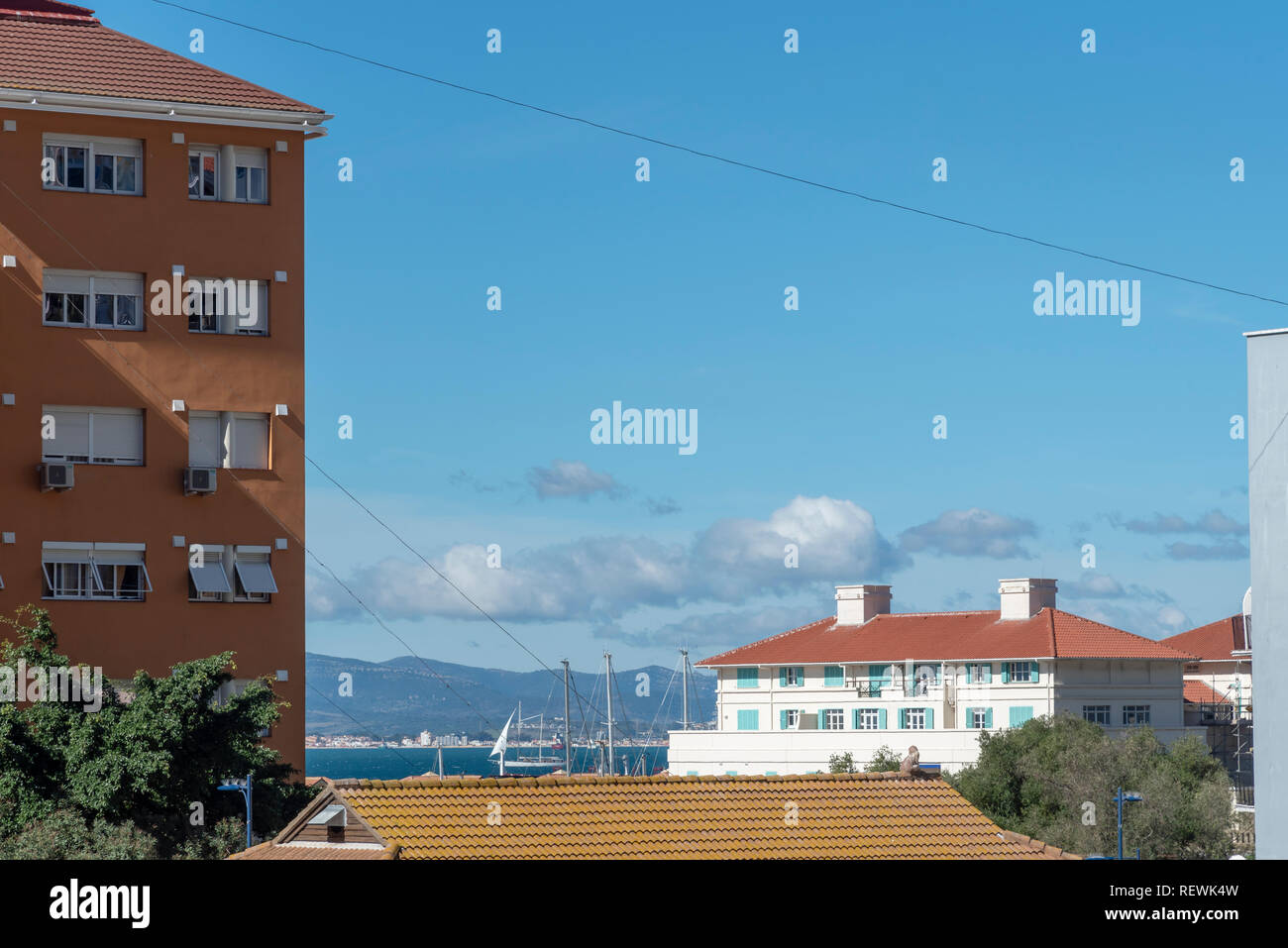 Upper town in Gibraltar Stock Photo - Alamy