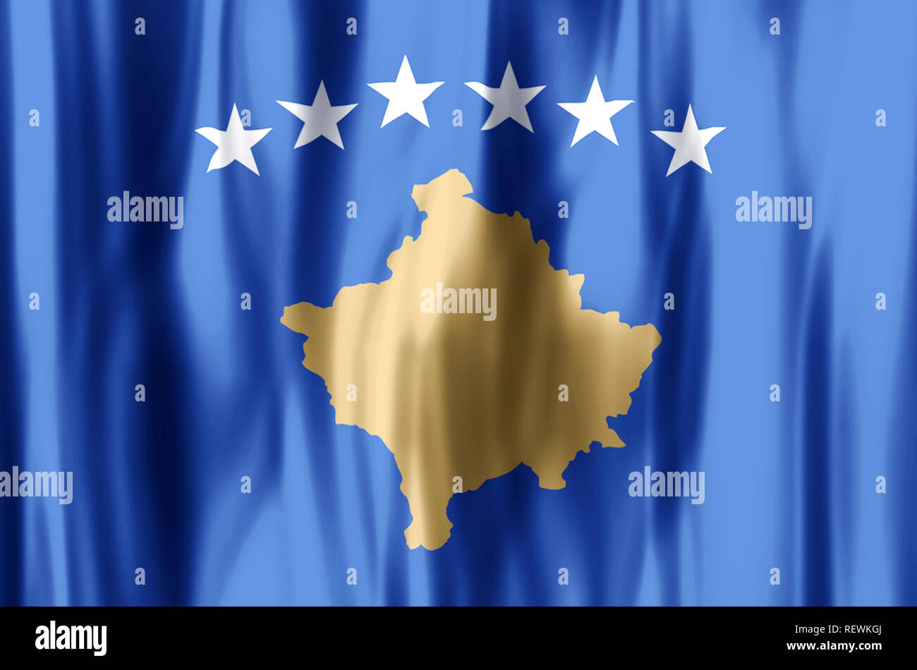 Kosovo flag waving hi-res stock photography and images - Page 3 - Alamy