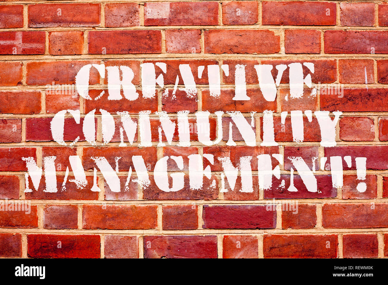 Word writing text Creative Community Management. Business concept for ...