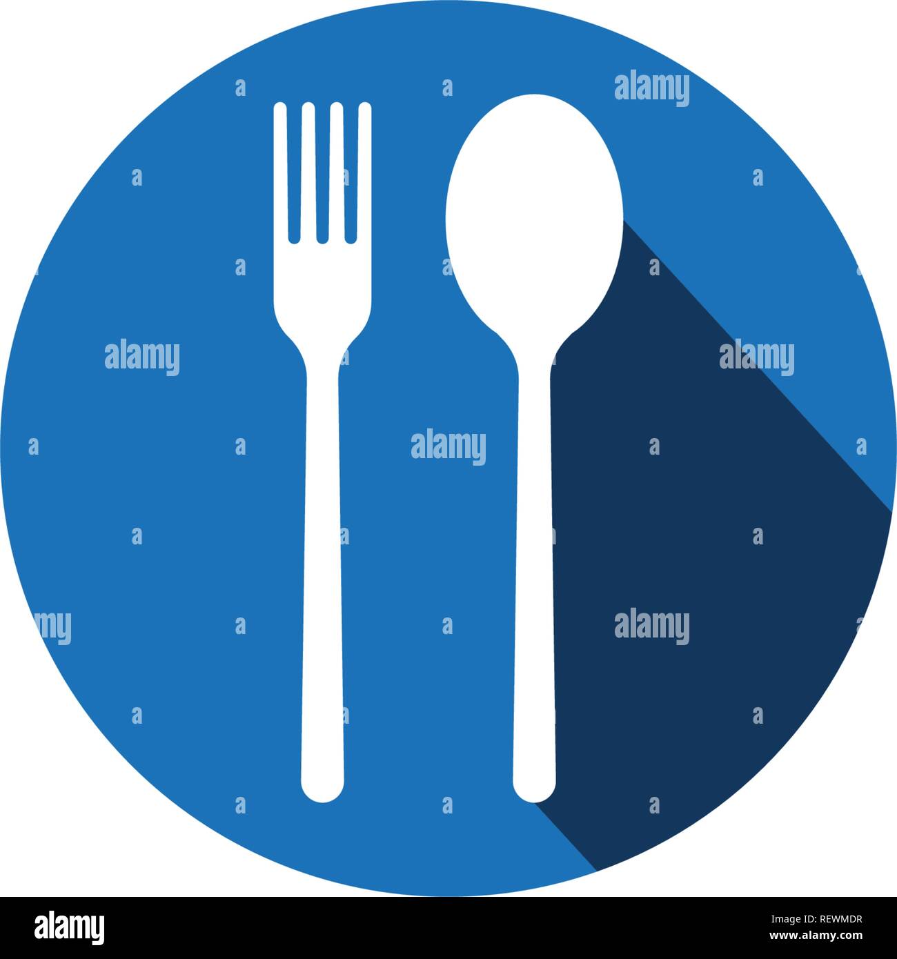 fork and spoon icon Stock Vector Image & Art - Alamy