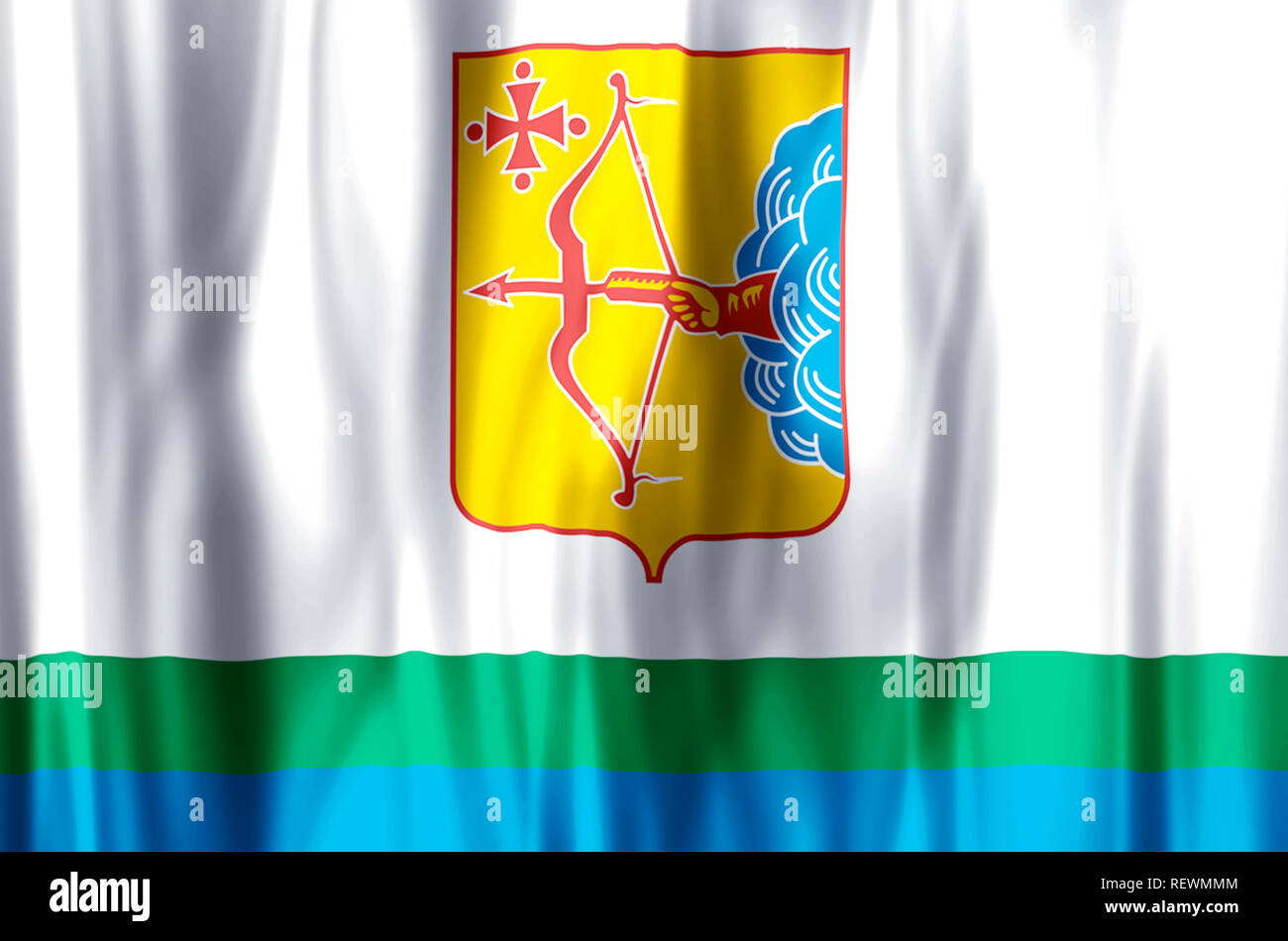 Kirov Stylish Waving And Closeup Flag Illustration Perfect For Background Or Texture Purposes 0225