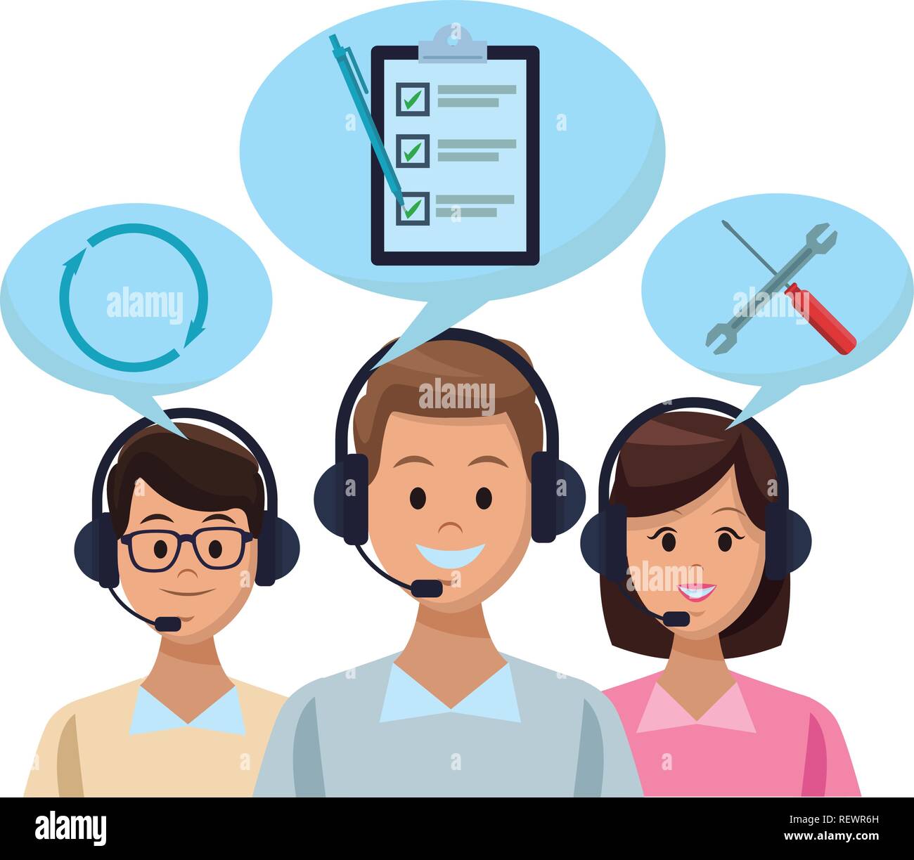 costumer support services Stock Vector Image & Art - Alamy