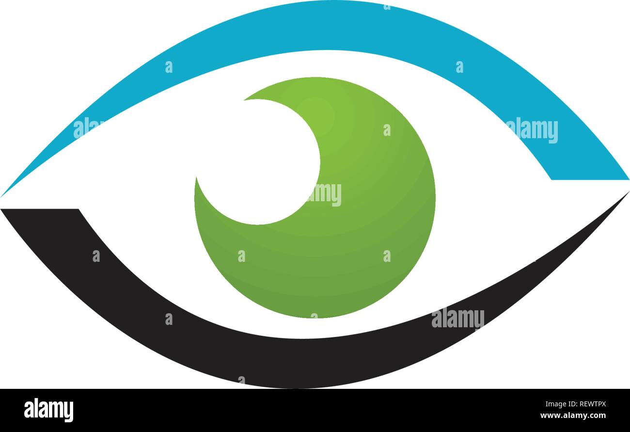 Eye care logo and symbols template vector icons app Stock Vector Image ...