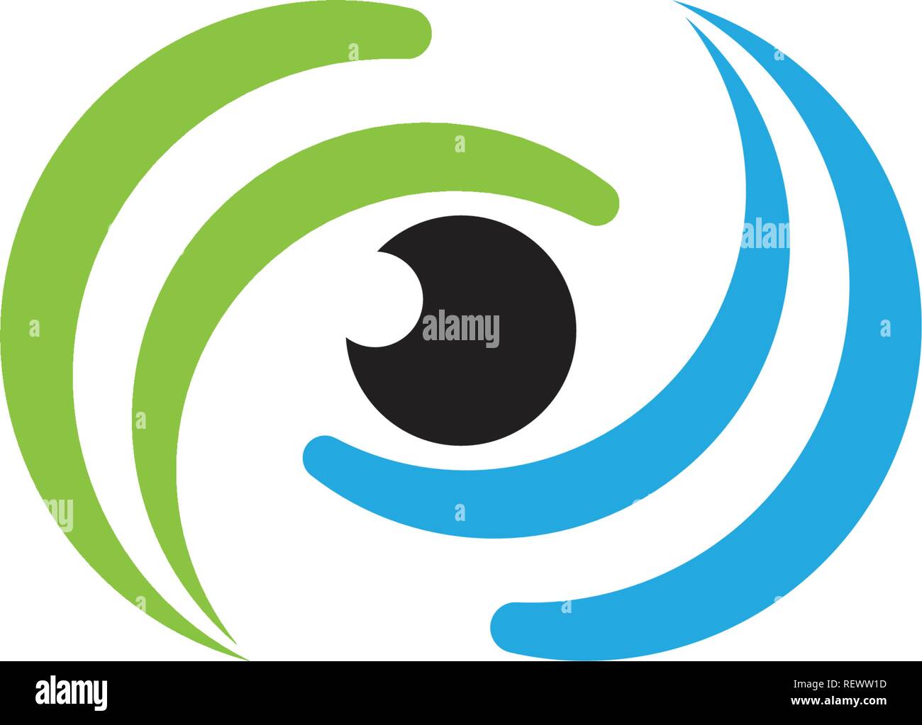 Eye care logo and symbols template vector icons app Stock Vector Image ...