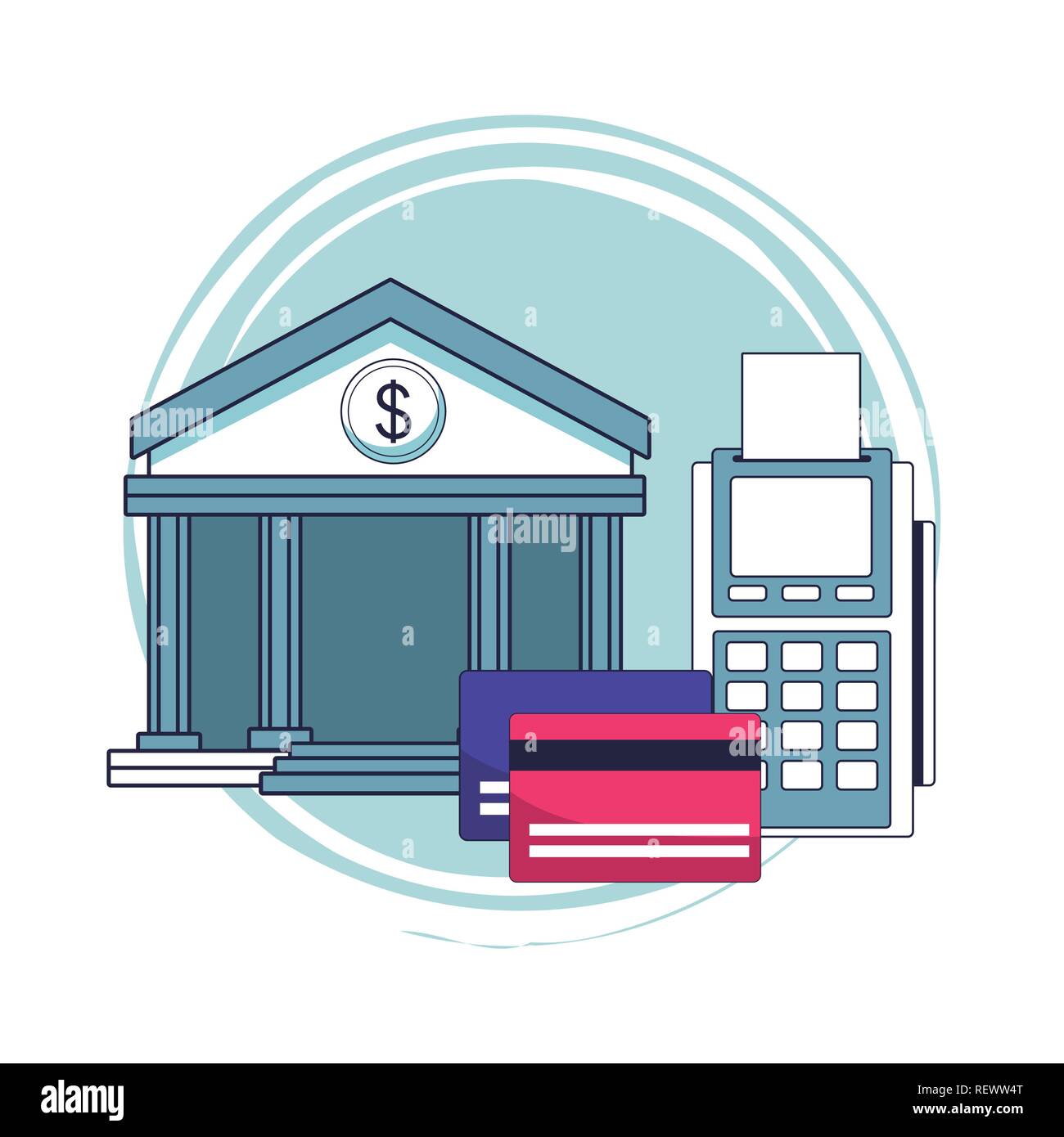 Credit card and bank Stock Vector Image & Art - Alamy