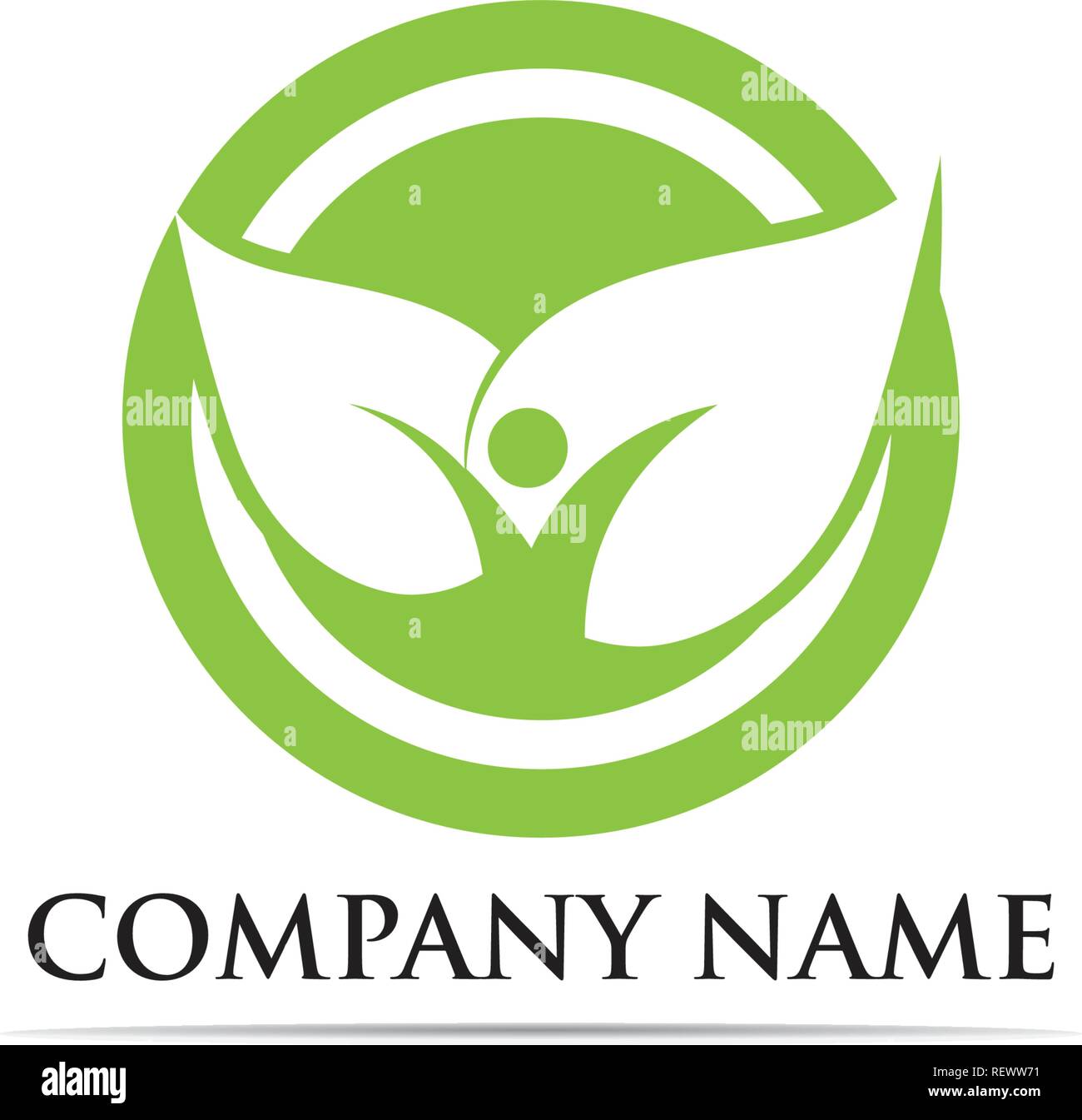 Go green leaf world logo vector Stock Vector Image & Art - Alamy