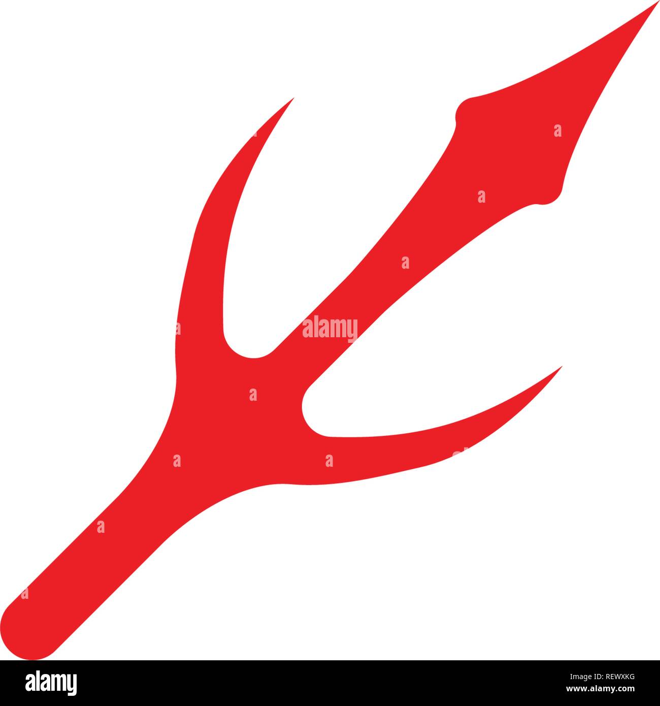 Burning Devils Trident Fork Abstract Fire Stock Photo, Picture and Royalty  Free Image. Image 64018483.