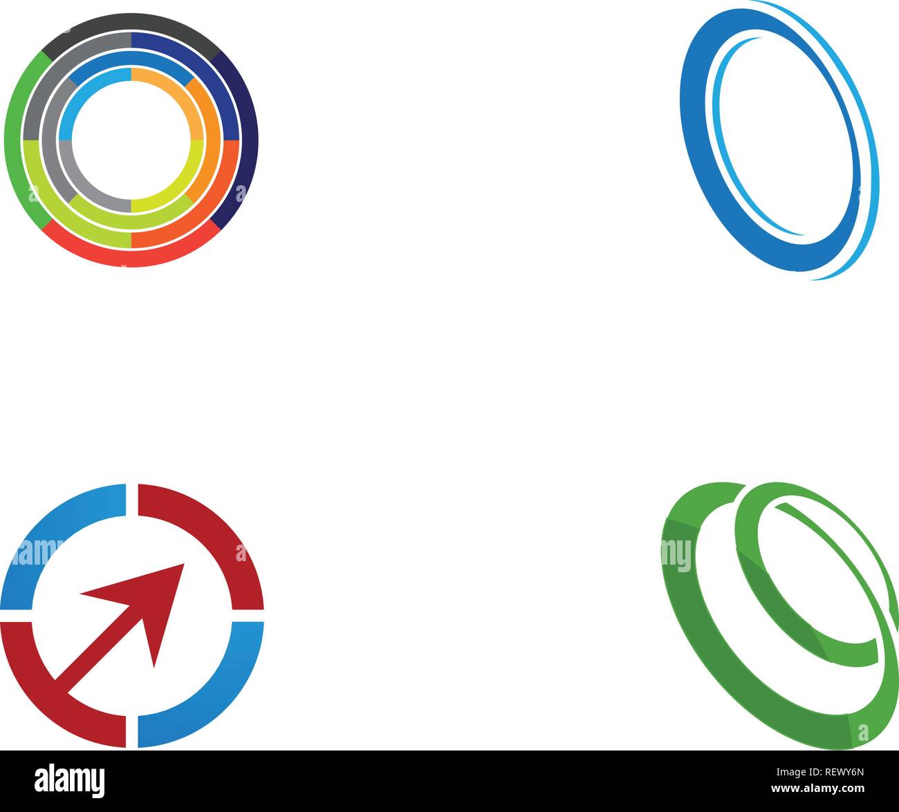 vortex circle logo and symbols template icons Stock Vector Image & Art ...