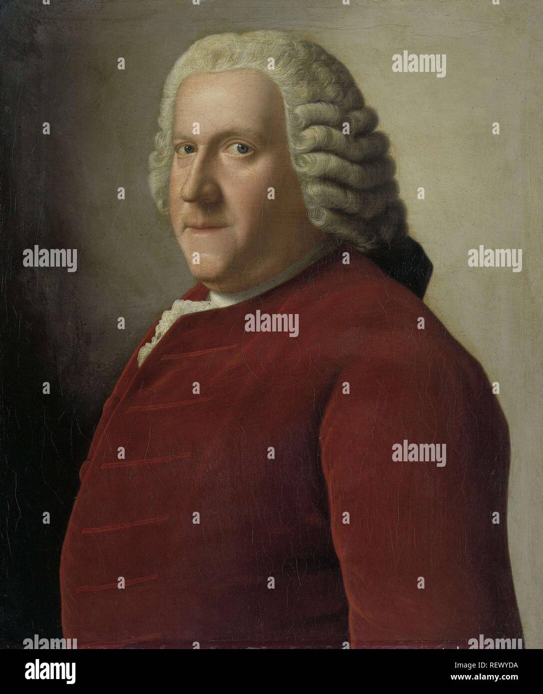 Portrait of Willem Bentinck van Rhoon (1704-1774). Dating: 1755 - 1756. Measurements: h 59.1 cm × w 50 cm × t 3.1 cm; d 6.2 cm. Museum: Rijksmuseum, Amsterdam. Author: Jean-Etienne Liotard (copy after). Stock Photo