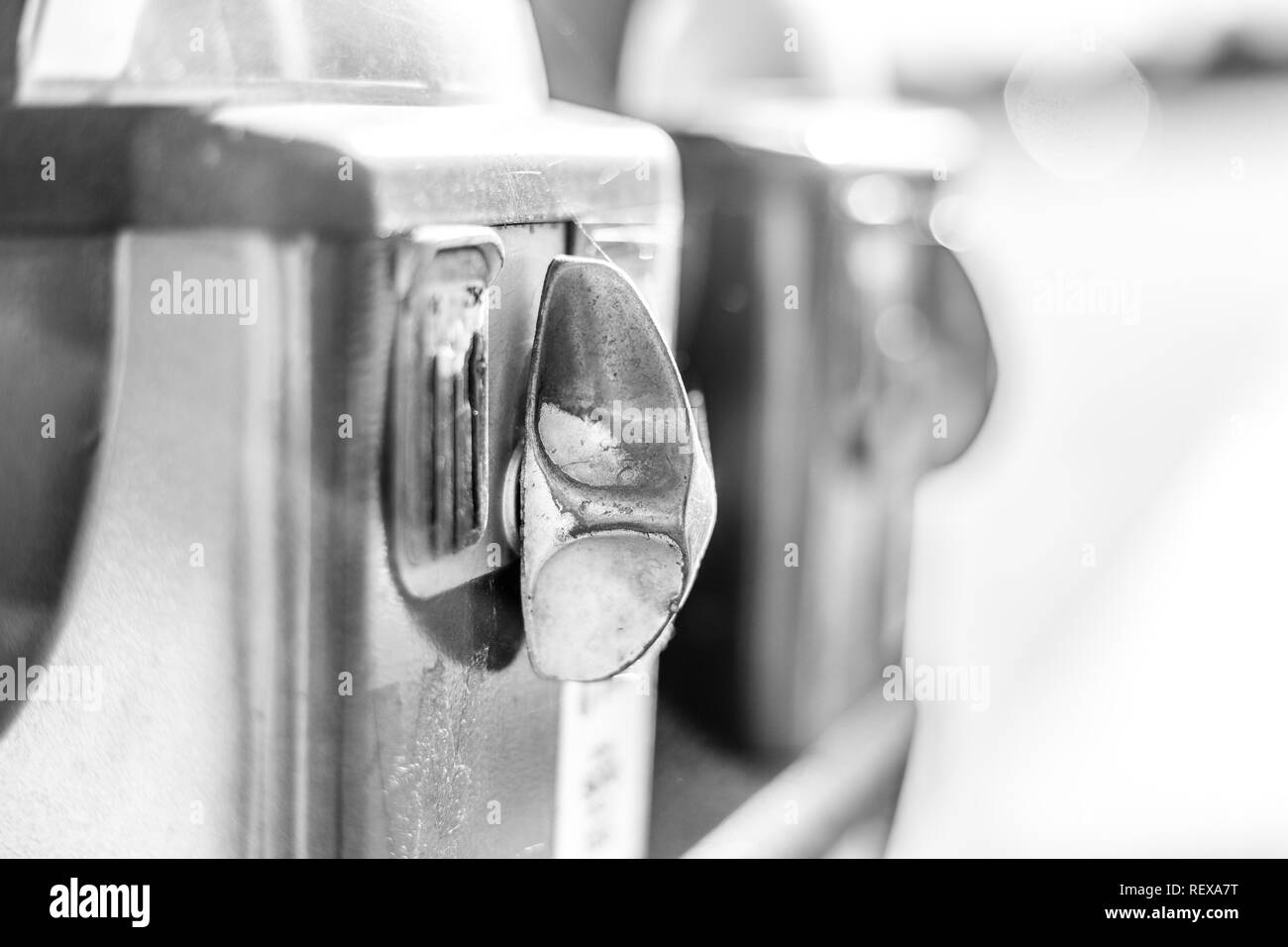 Parking Meter close up Stock Photo