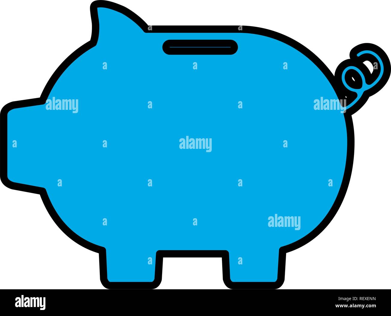 piggy bank icon over white background, vector illustration Stock Vector ...