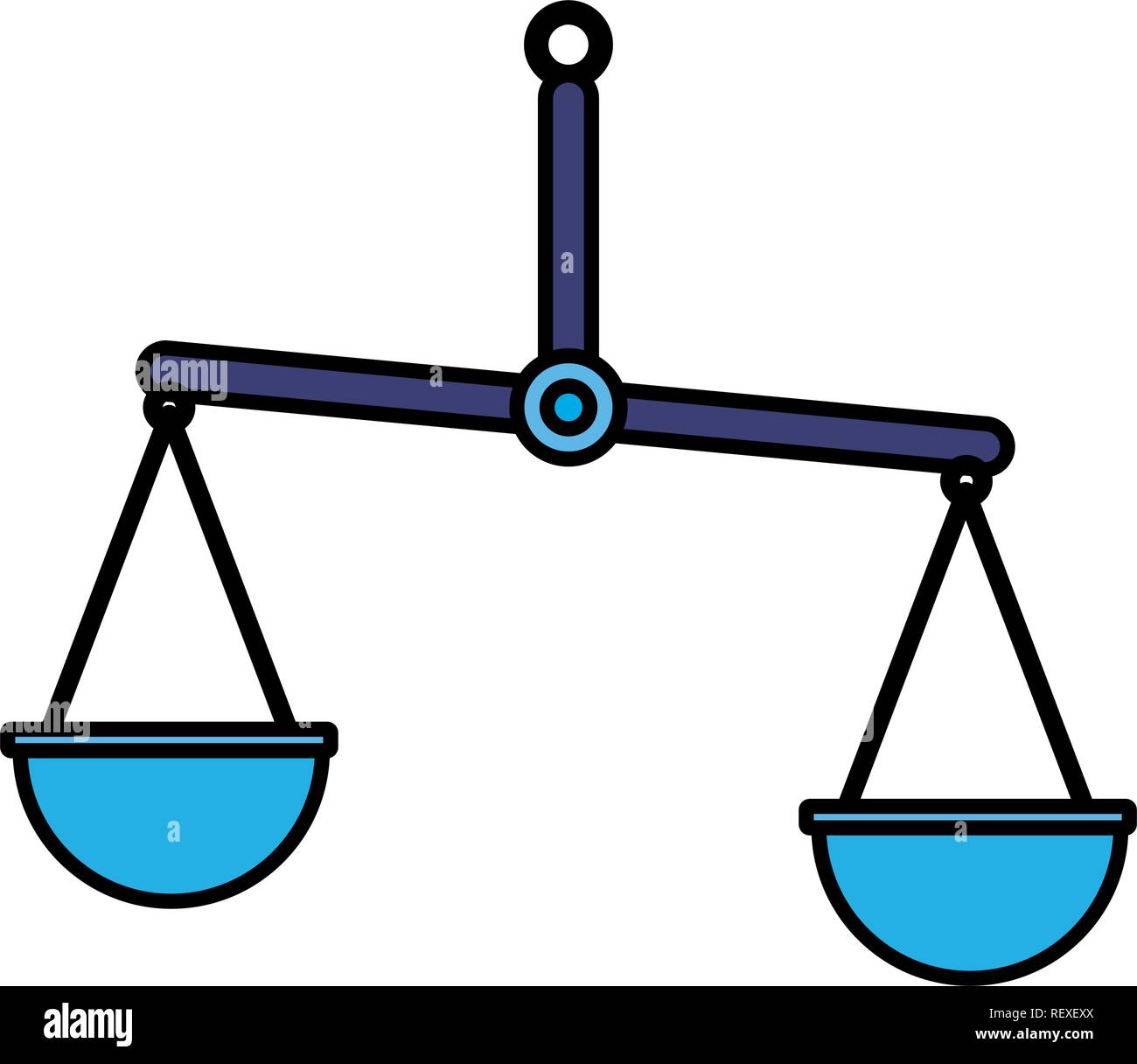 scale icon over white background, vector illustration Stock Vector ...