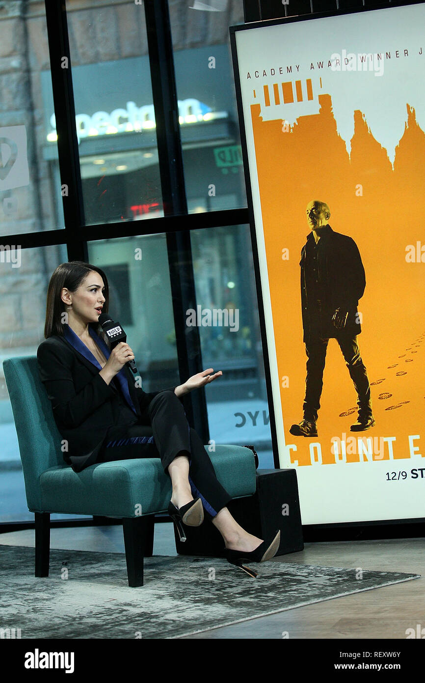 New York, USA. 10 Dec, 2018. Nazanin Boniadi visits The Monday, Dec 10