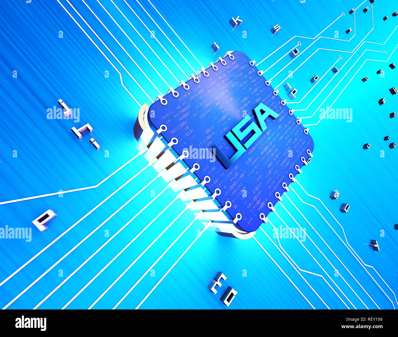 Human digital technology, US chip core, network data transmission Stock