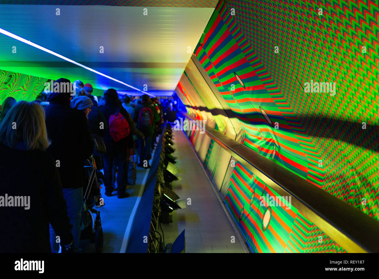 Winter Lights at Canary Wharf, London Stock Photo Alamy