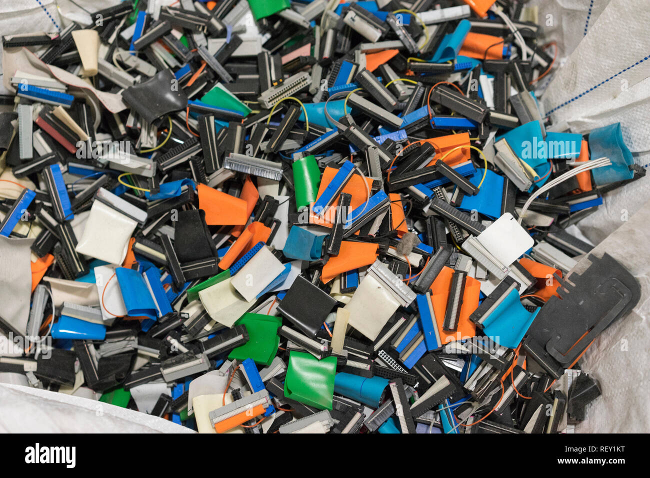 Computer trash waste recycle technological electronic waste awaiting to