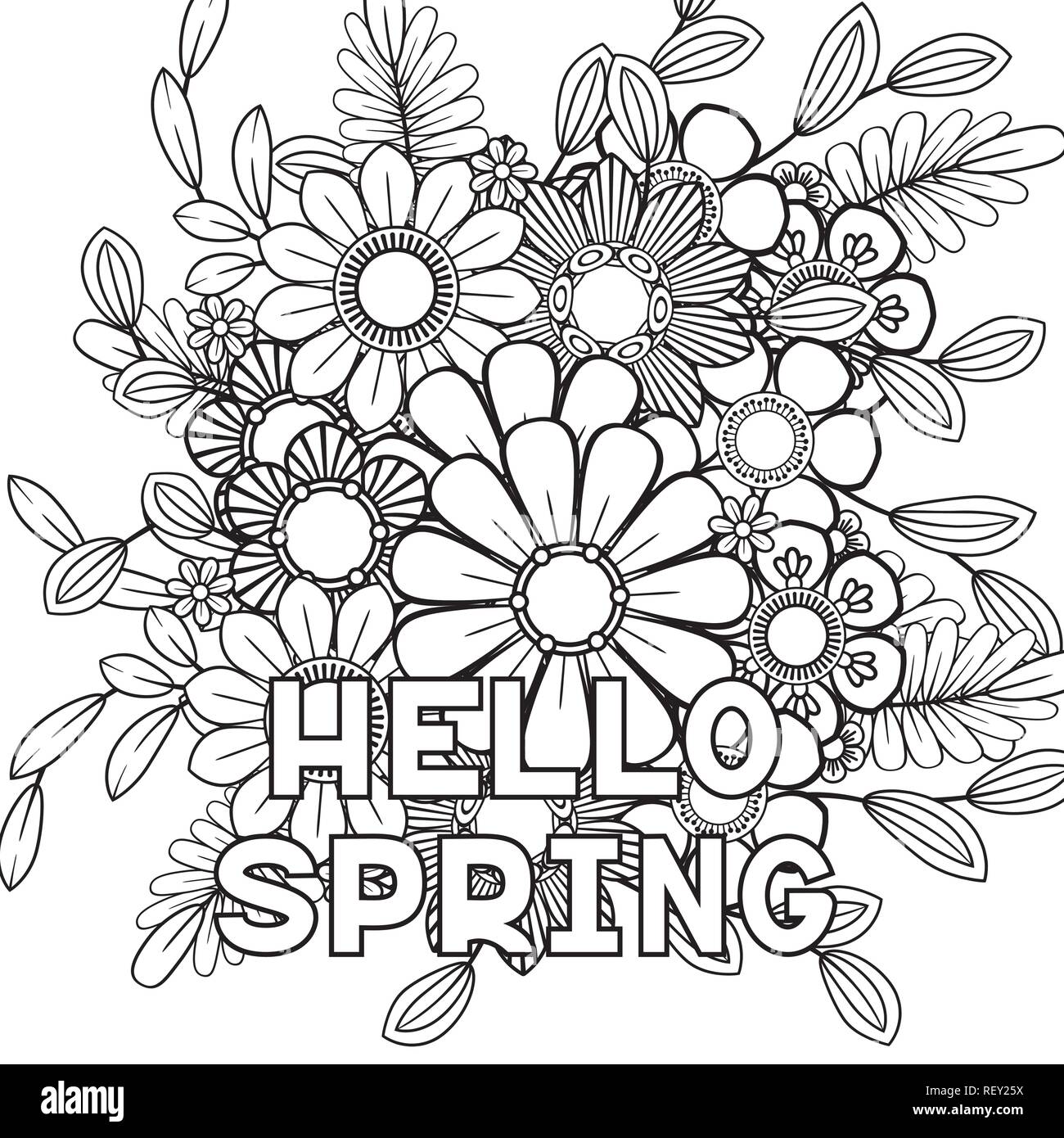 Spring Coloring Pages Flowers [2025]