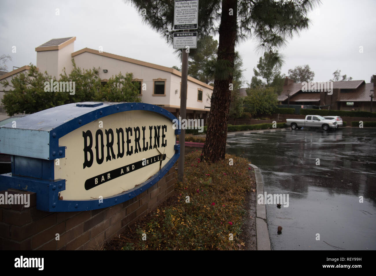 Borderline Bar and Grill, Thousand Oaks shooting memorial, California Stock Photo