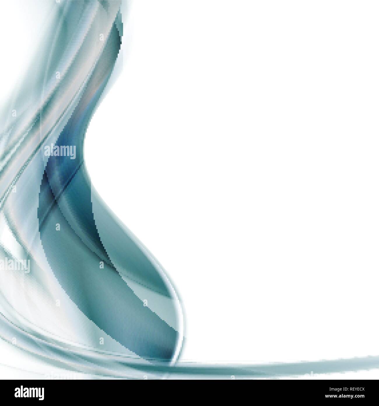 Blue shiny abstract blurred waves elegant background. Vector design ...