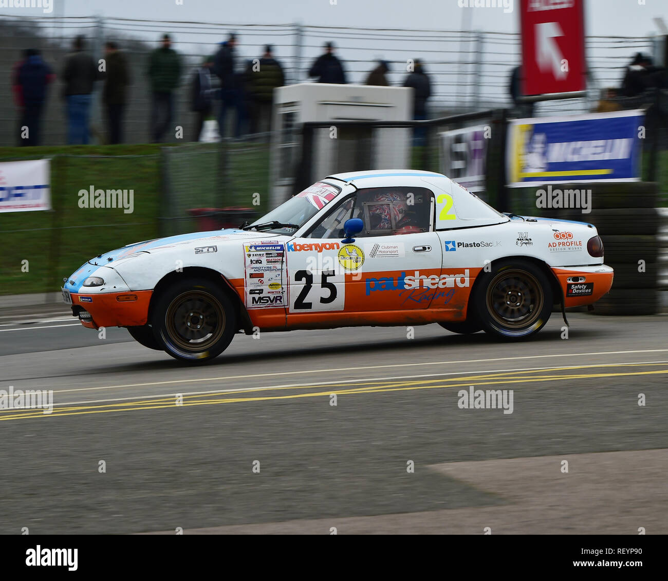 Paul Sheard, Bruce Lindsay, Mazda MX5, MGJ Rally Stages, Chelmsford ...