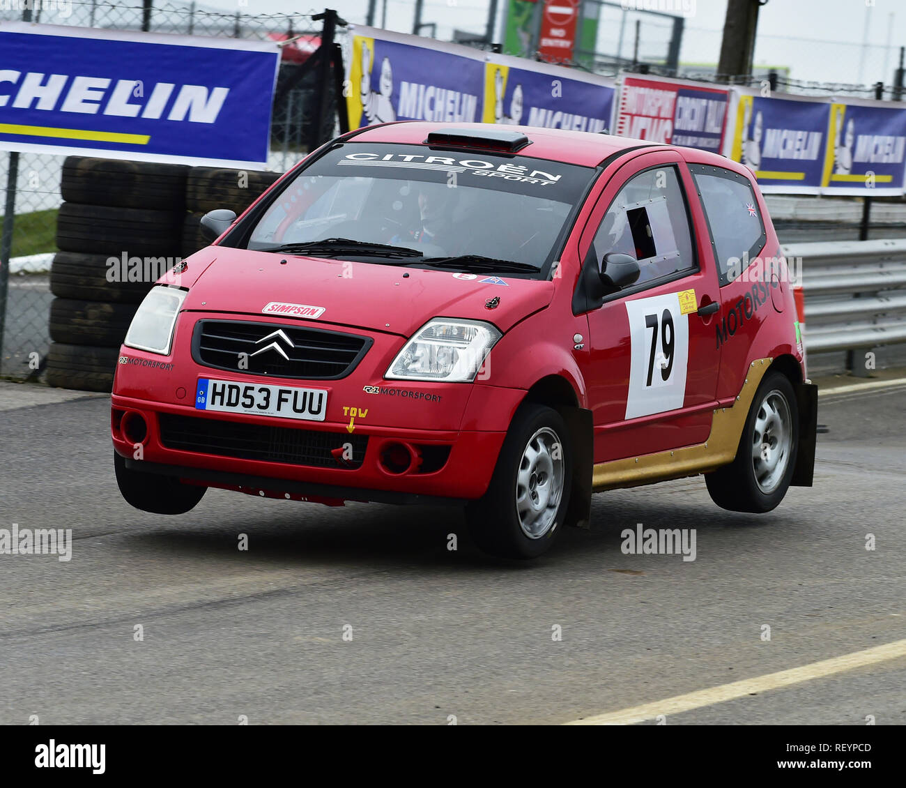 Charles Wilson, Robert J Clark, Citroen C2, MGJ Rally Stages, Chelmsford Motor Club, Brands Hatch,  Saturday, 19th January 2019, MSV, Circuit Rally Ch Stock Photo