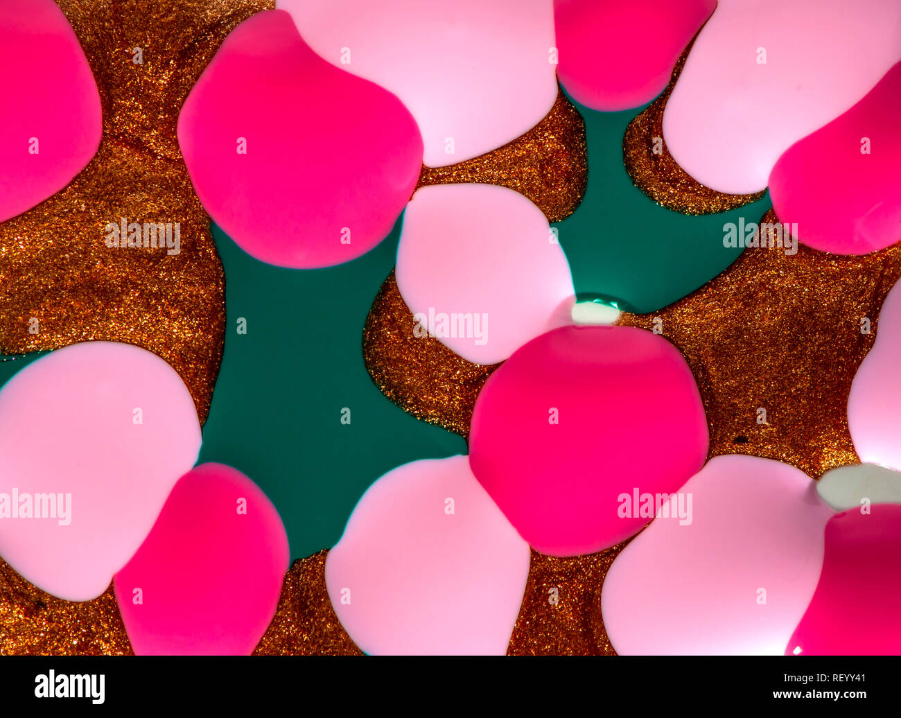 Multi colored texture. Abstract colorful background. Multicolored pattern in liquid. Creative background with abstract painted waves, handmade surface Stock Photo