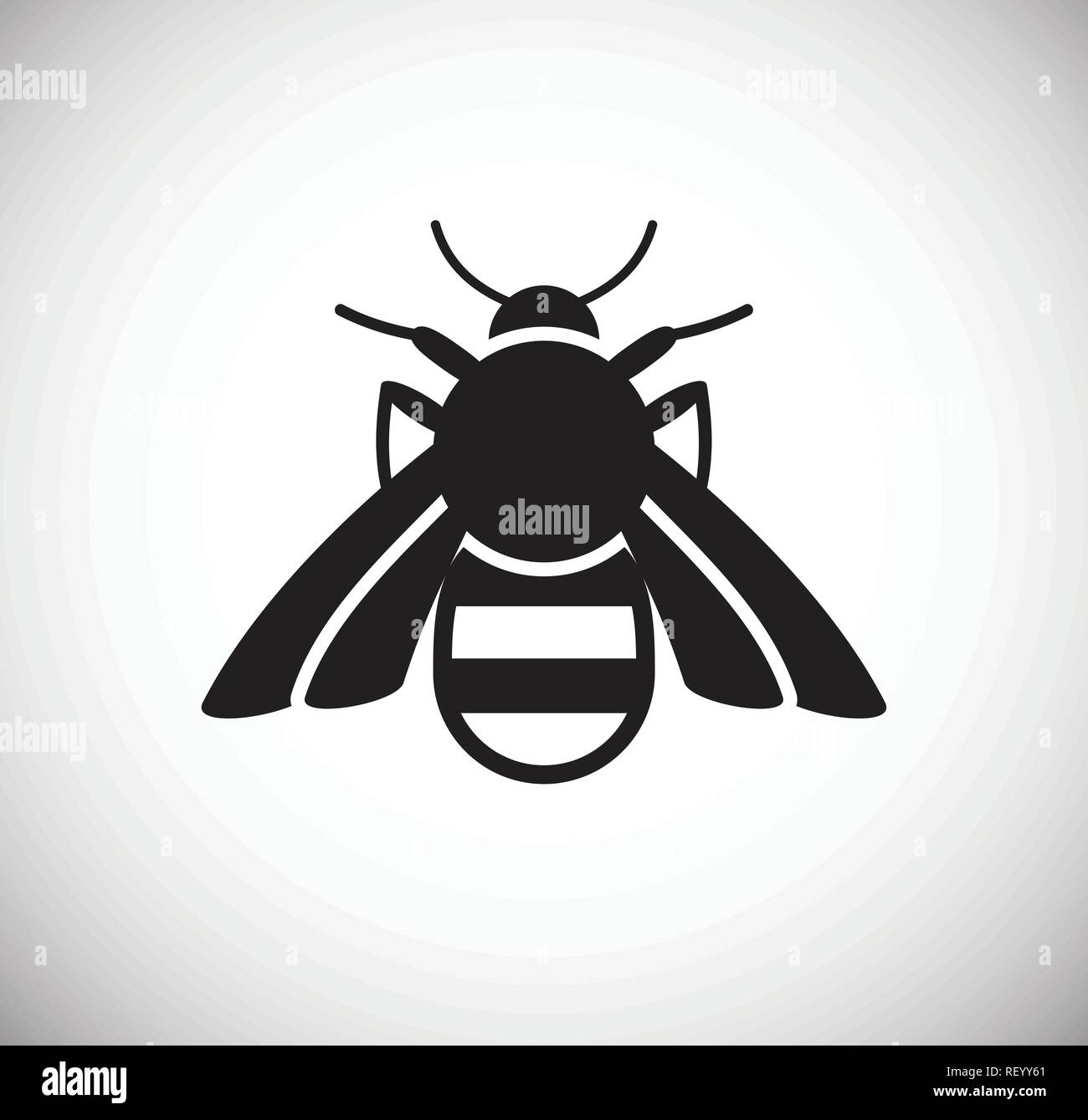Bee Insect icon on white background for graphic and web design, Modern ...
