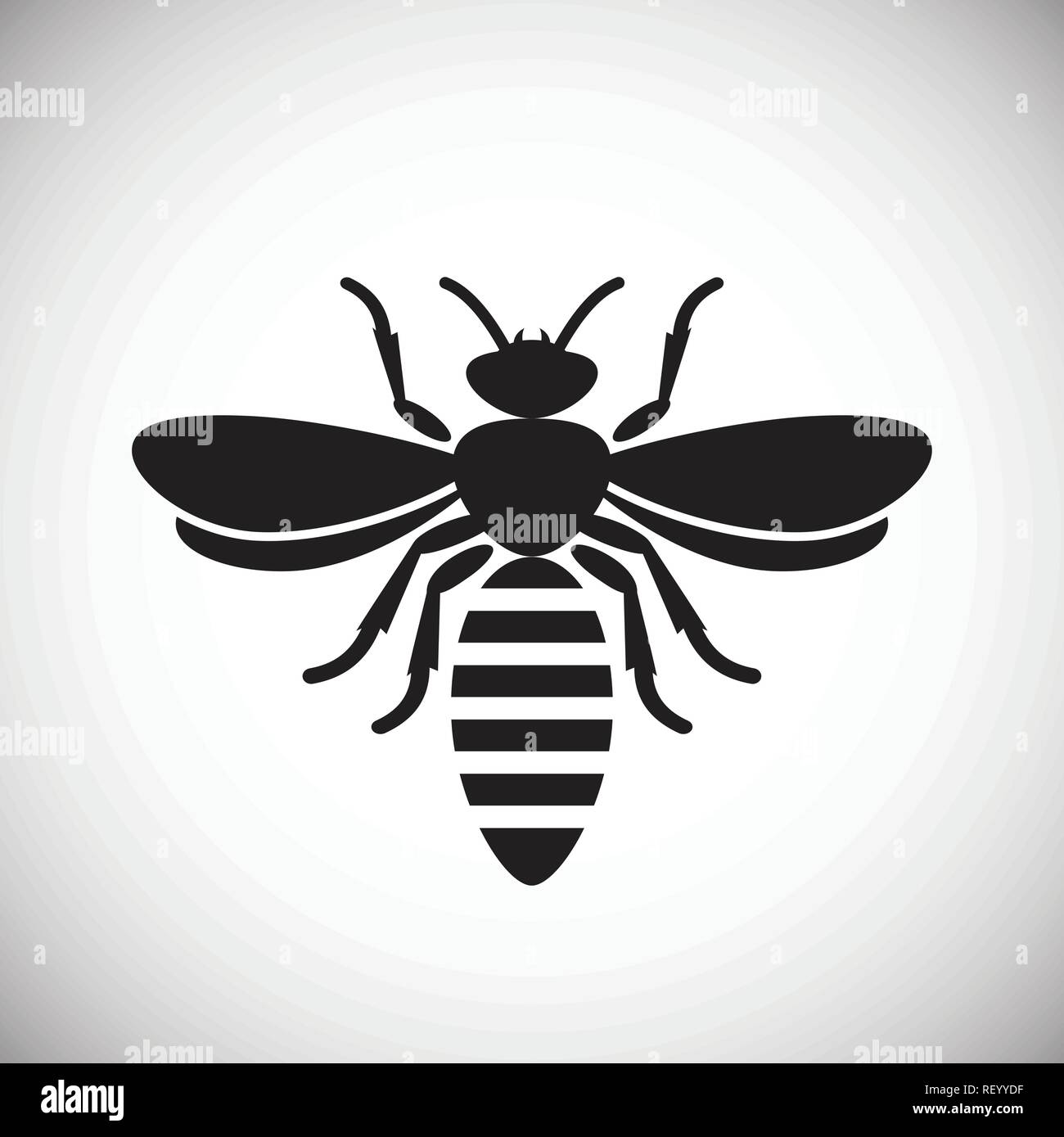 Bee Insect icon on white background for graphic and web design, Modern ...