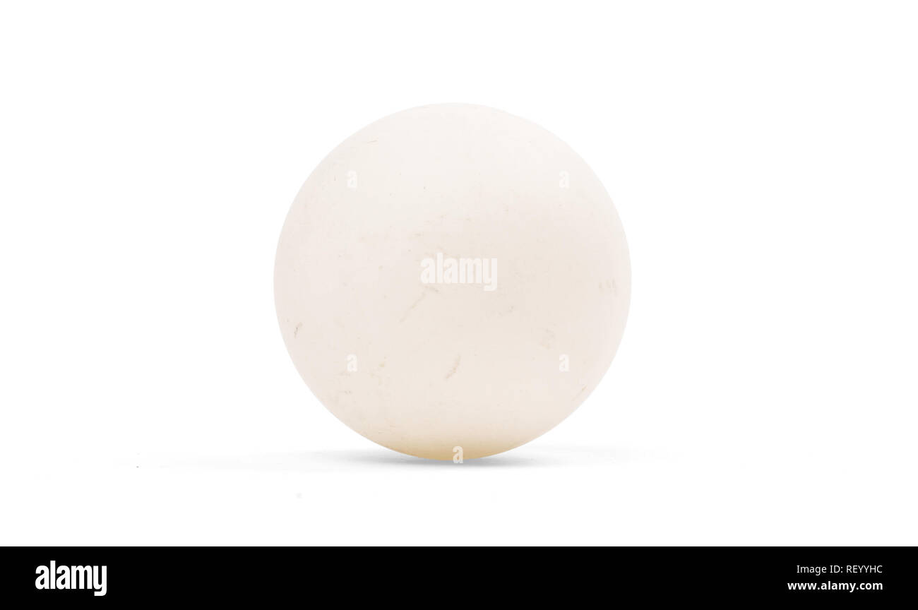 Ping pong ball isolated on a white background Stock Photo - Alamy