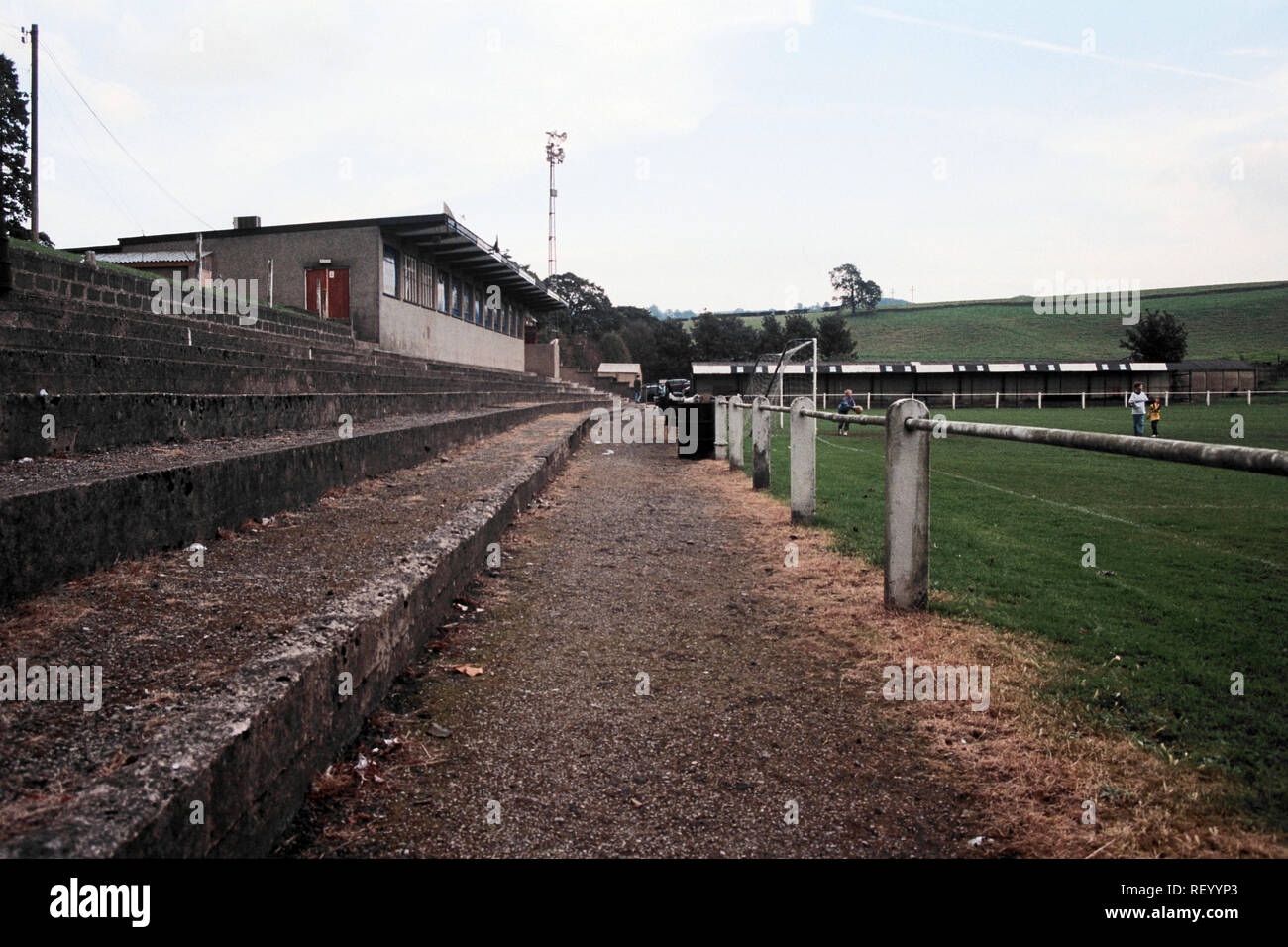 General view of Netherfield FC Football Ground, Parkside Road, Kendal