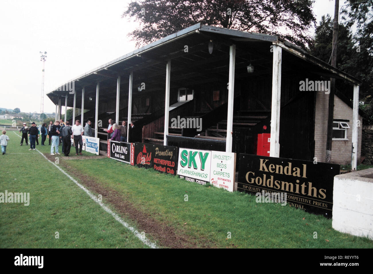 General view of Netherfield FC Football Ground, Parkside Road, Kendal