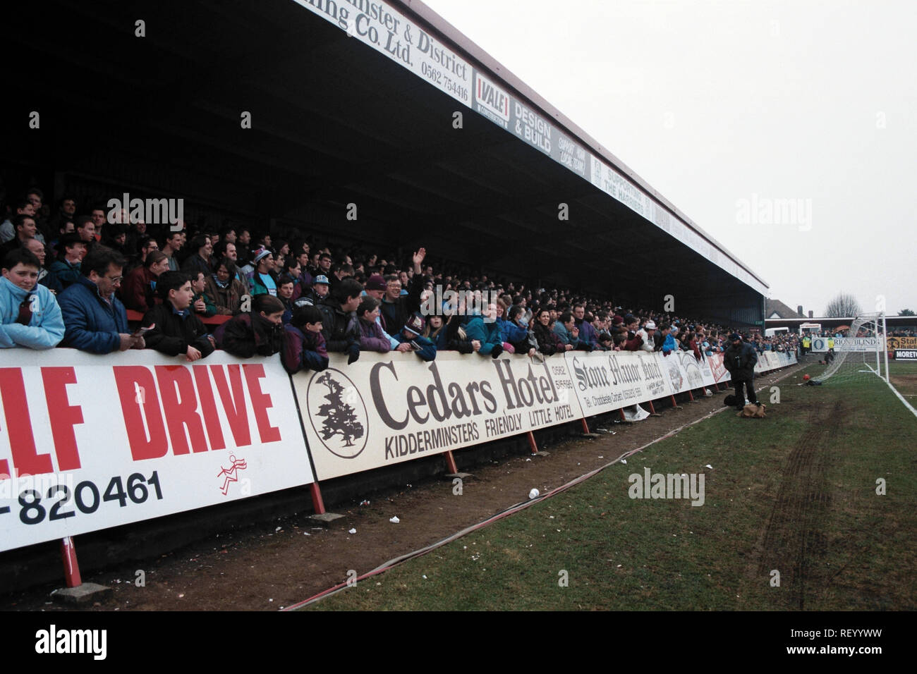 Covered Terrace at Kidderminster Harriers FC Football Ground