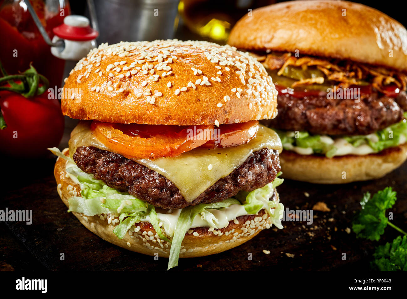 Peaky Blinders Manchester - Peaky Signature Burger ⁠ Ground brisket &  chunk steak patty, golden caramelised onions, black wax cheddar, shredded  lettuce and Peaky burger sauce. Perfectly paired with a cold pint