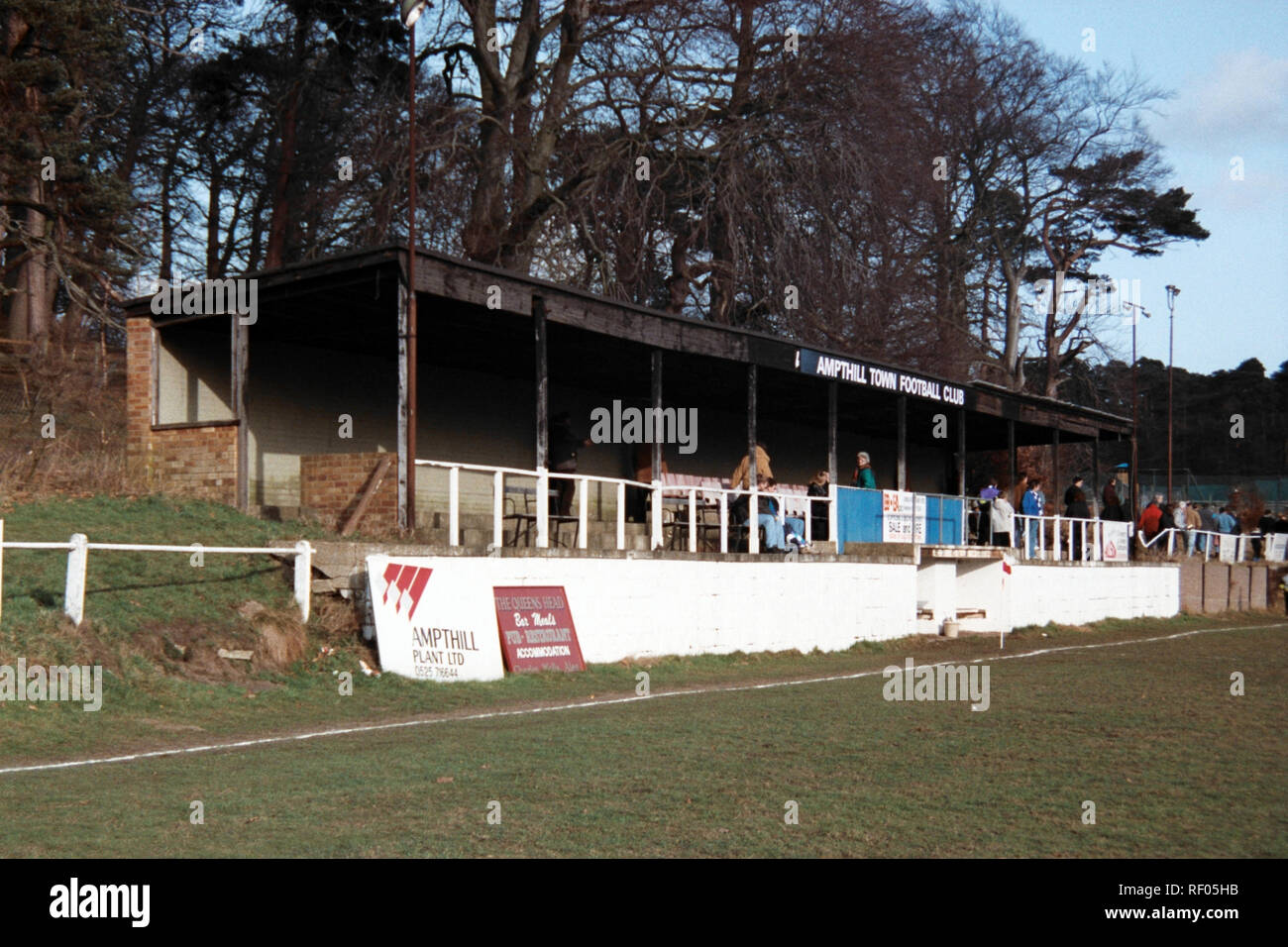General view of Ampthill Town FC Football Ground, Ampthill Park, Woburn Road, Ampthill
