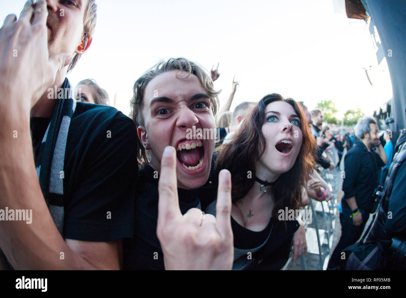 Rock music fans hi-res stock photography and images - Alamy