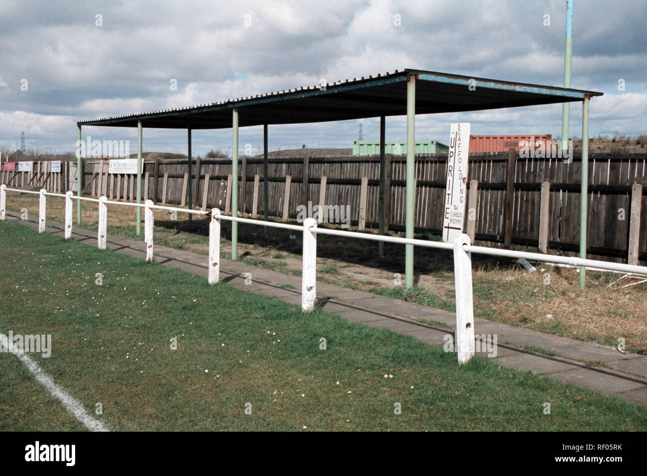 General view of Boldon Colliery Association FC Football Ground, Boldon Colliery, South Tyneside, pictured on 2nd April 1994 Stock Photo