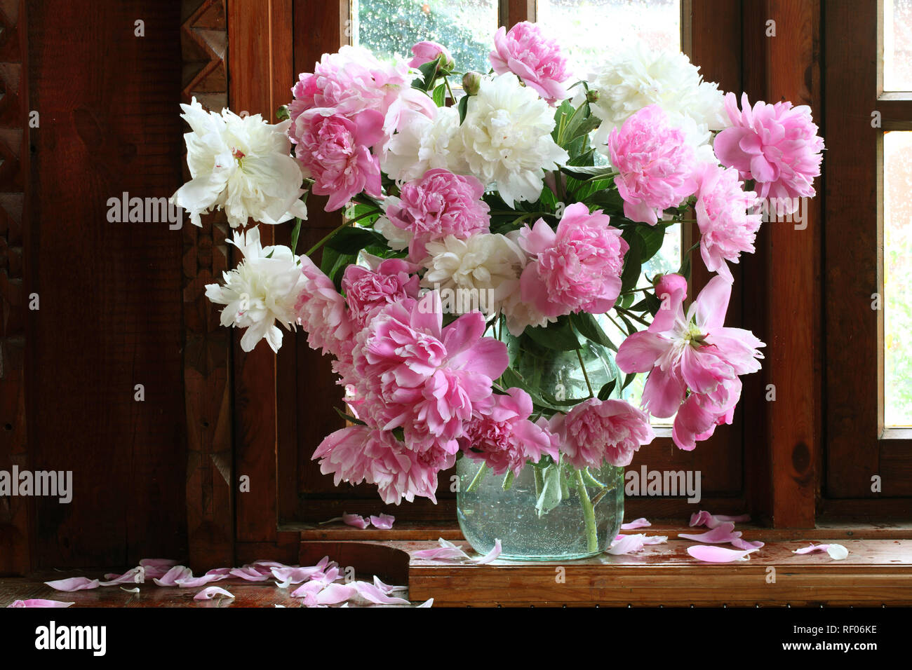 Still Life with Peonies Stock Photo - Alamy
