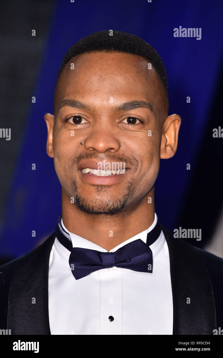 Johannes Radebe attending the National Television Awards 2019 held at ...