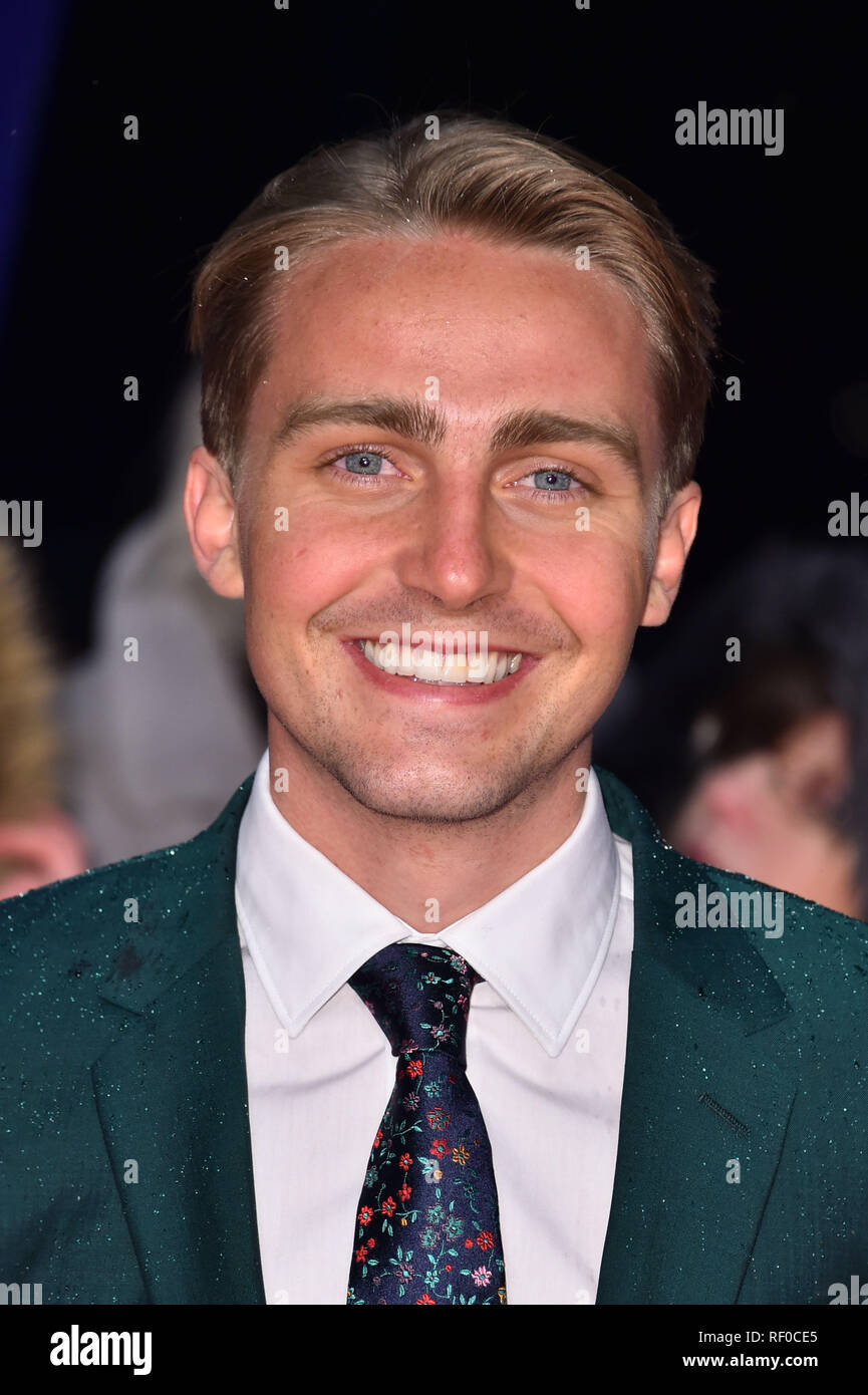 Barney Walsh attending the National Television Awards 2019 held at the O2 Arena, London Stock Photo