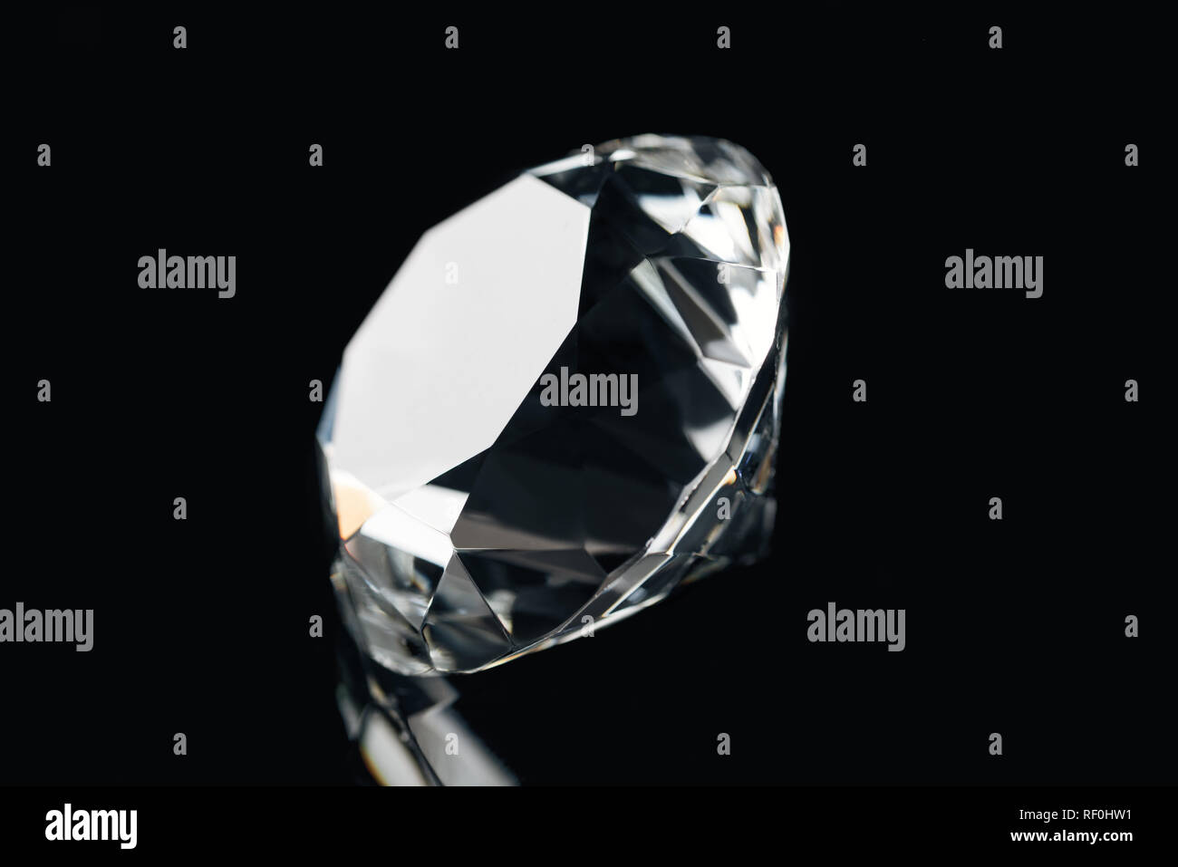pure shiny diamond isolated on black Stock Photo Alamy