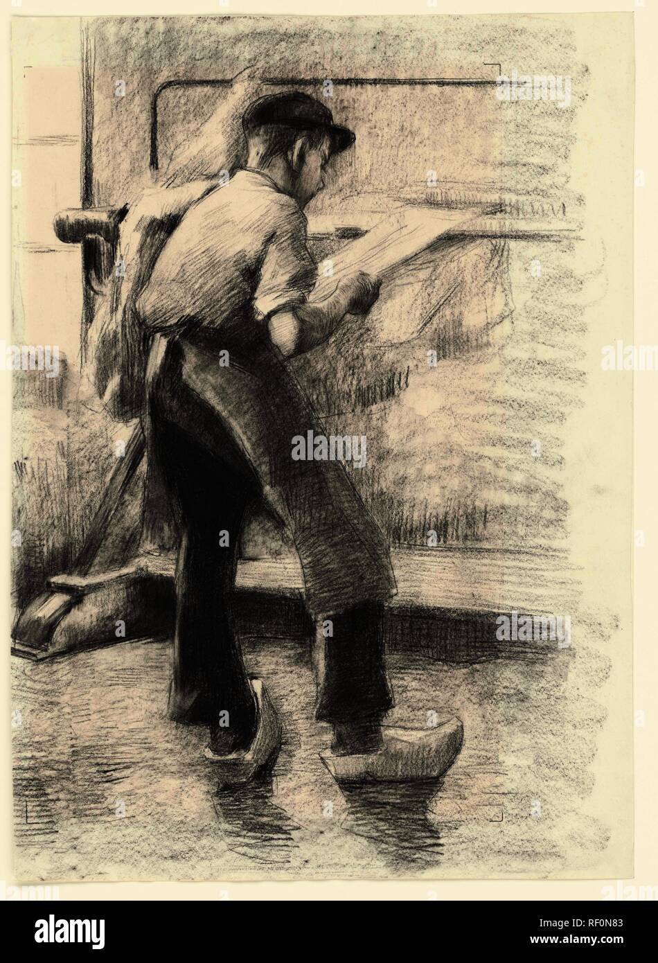 Factory boy at work. Draughtsman: Anthon Gerhard Alexander van Rappard ...