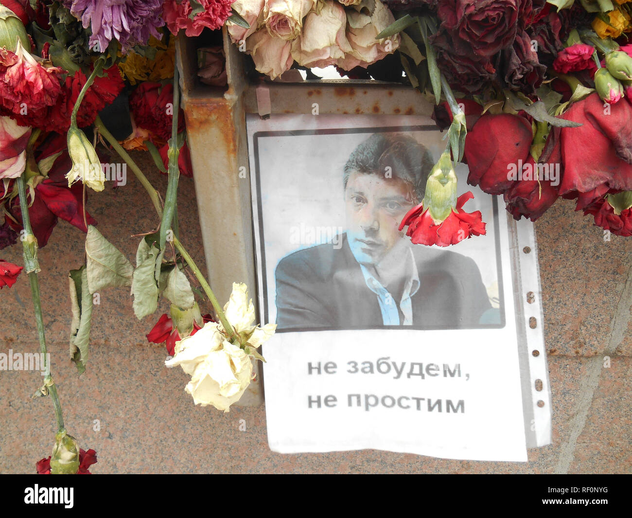 Gedenken an russischen Journalisten Boris Jefimowitsch Nemzow 27.02.