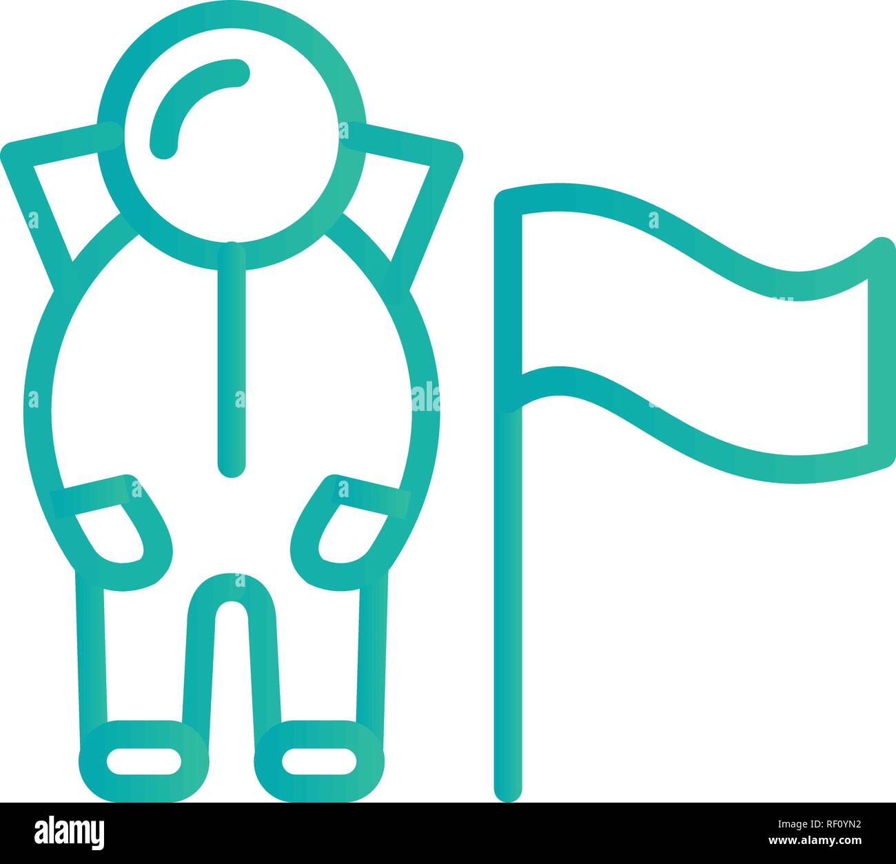 Man With Flag Vector Icon Sign Icon Vector Illustration For Personal And Commercial Use... Clean Look Trendy Icon... Stock Vector