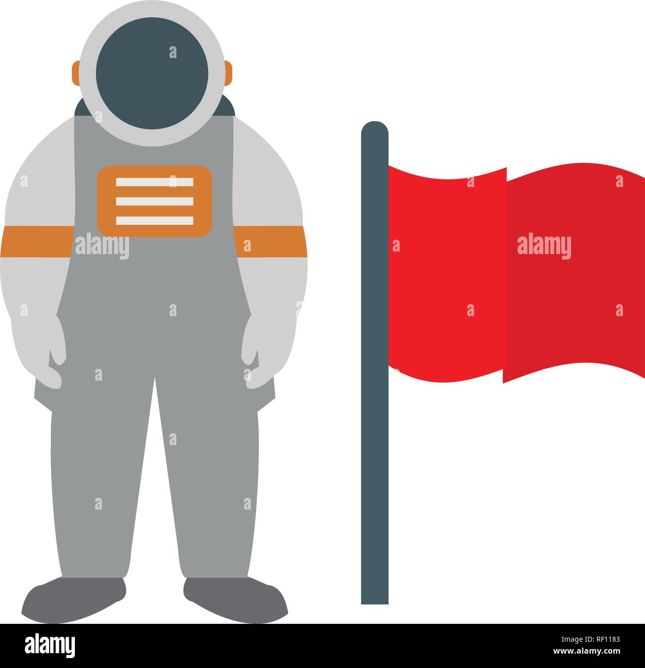 Man With Flag Vector Icon Sign Icon Vector Illustration For Personal And Commercial Use... Clean Look Trendy Icon... Stock Vector