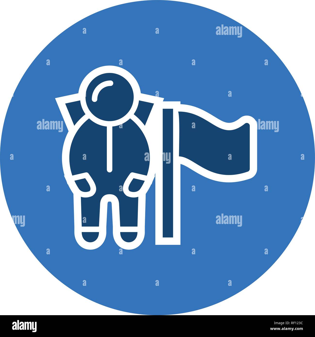 Man With Flag Vector Icon Sign Icon Vector Illustration For Personal And Commercial Use... Clean Look Trendy Icon... Stock Vector