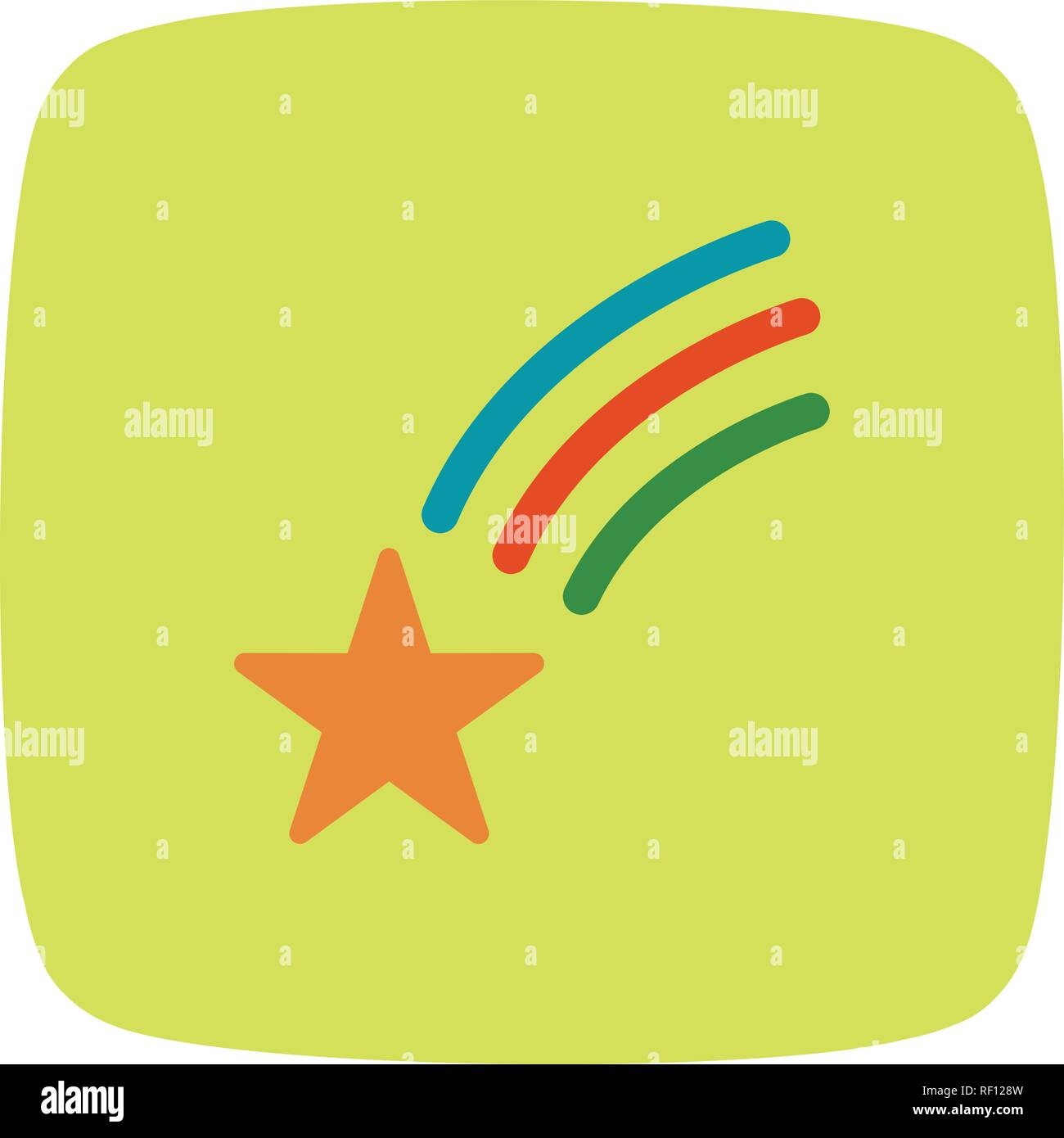 Falling Star Vector Icon Sign Icon Vector Illustration For Personal And ...