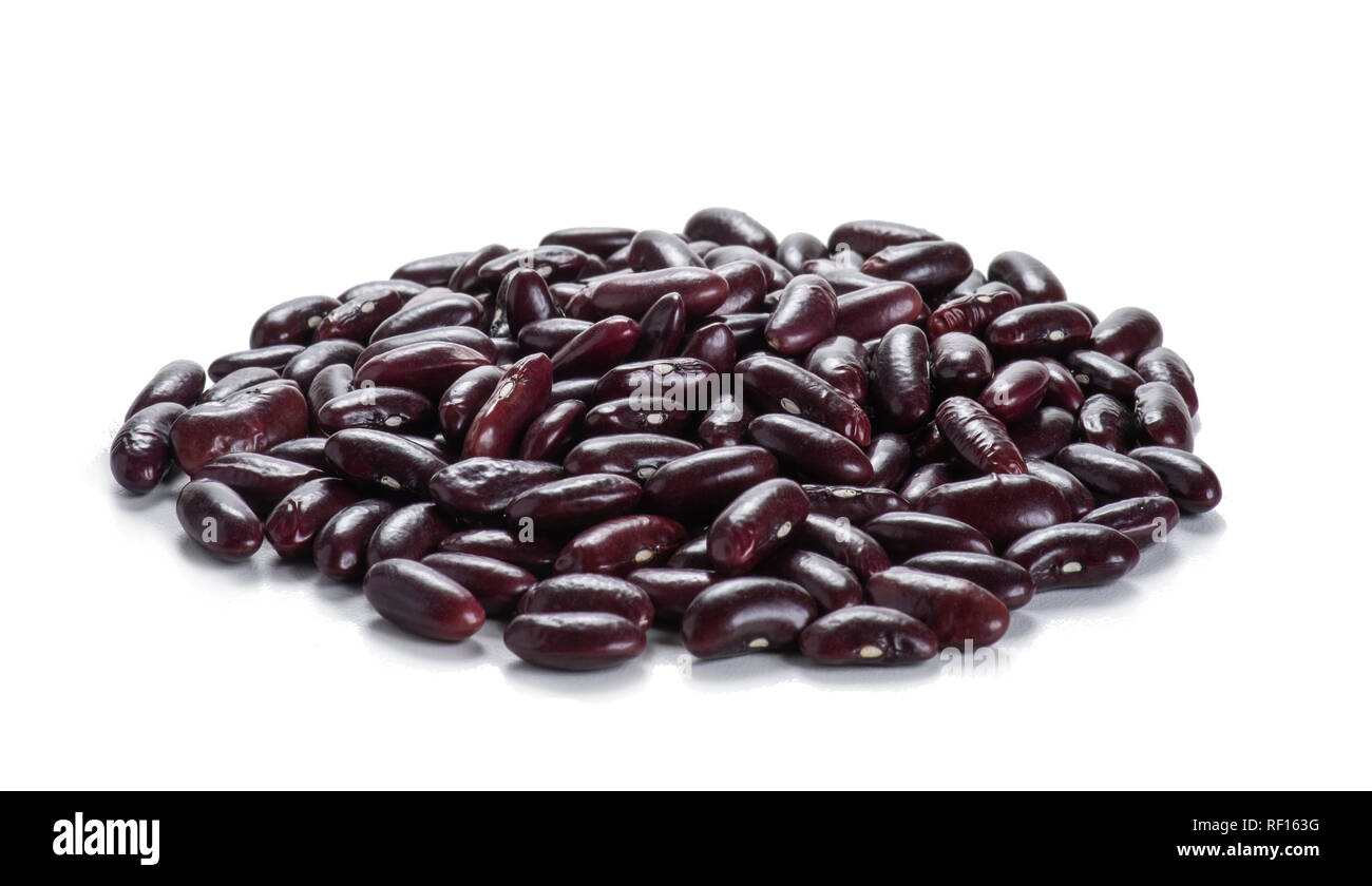 Pile of dark red kidney beans Stock Photo