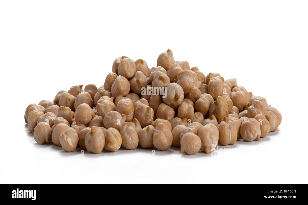 Pile Of Chickpeas Garbanzo Beans Kabuli Chana Stock Photo